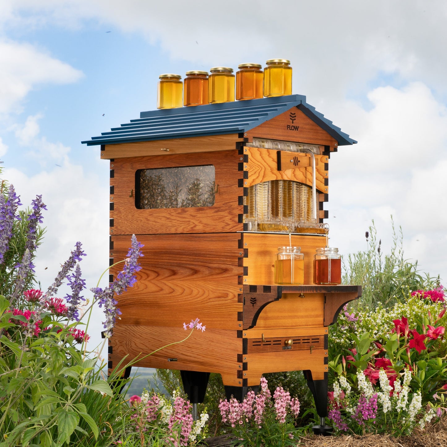 Flow Hive 2+ Premium Cedar Beehive Kit – Easy Honey Harvesting