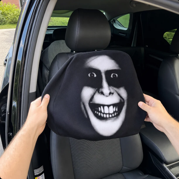 👻 CreepSeat™ Haunted Headrest Cover